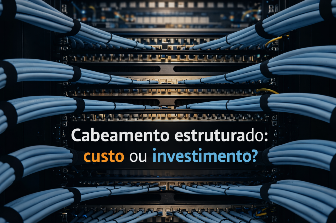 Cabeamento estruturado: custo ou investimento? A resposta aparece no resultado.